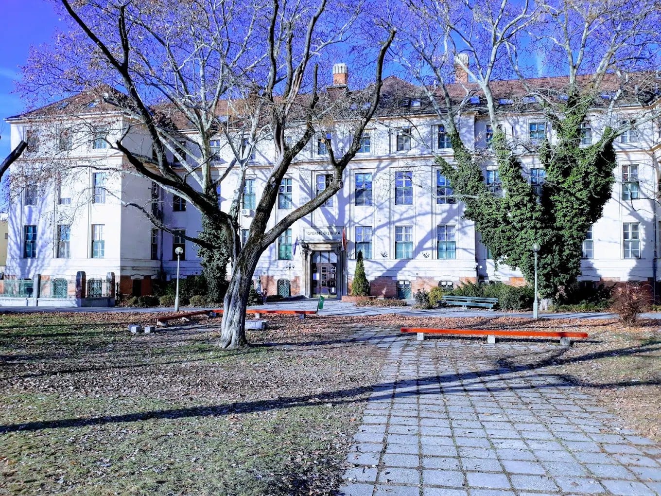A University of Szeged courtyard and campus square