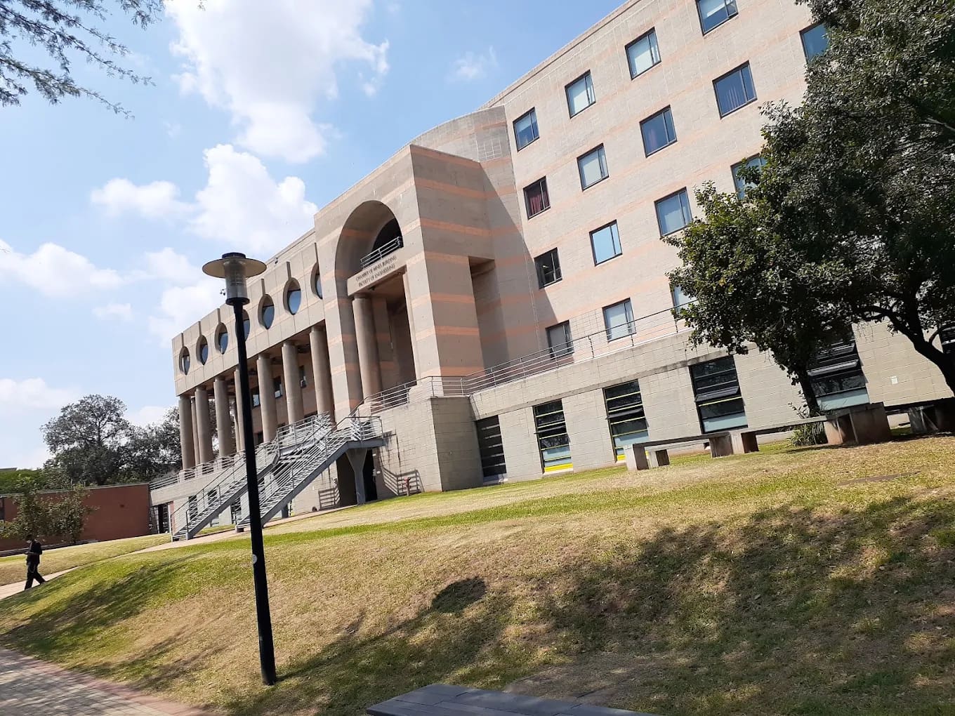 Lawns beside the Chamber of Mines Building at the University of the Witwatersrand, Johannesburg