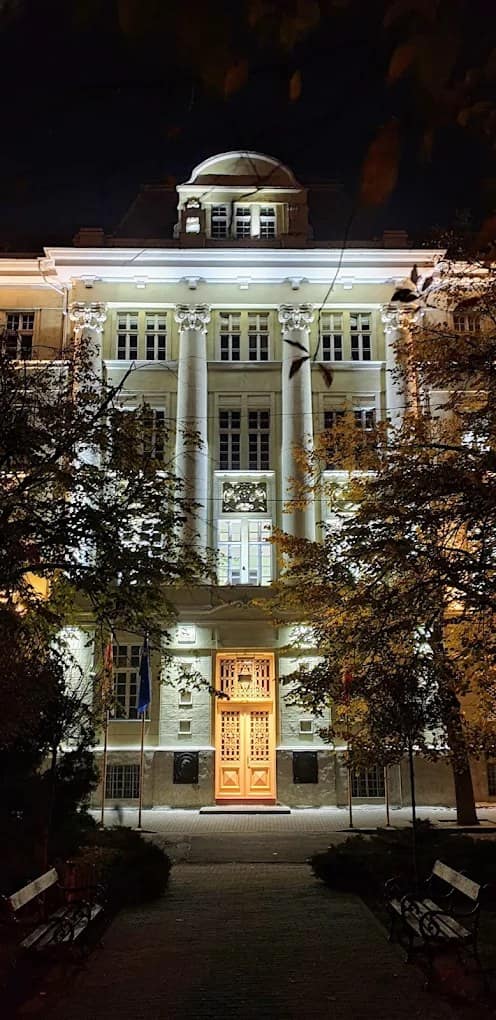 A Victor Babeș University of Medicine and Pharmacy campus view in Timișoara