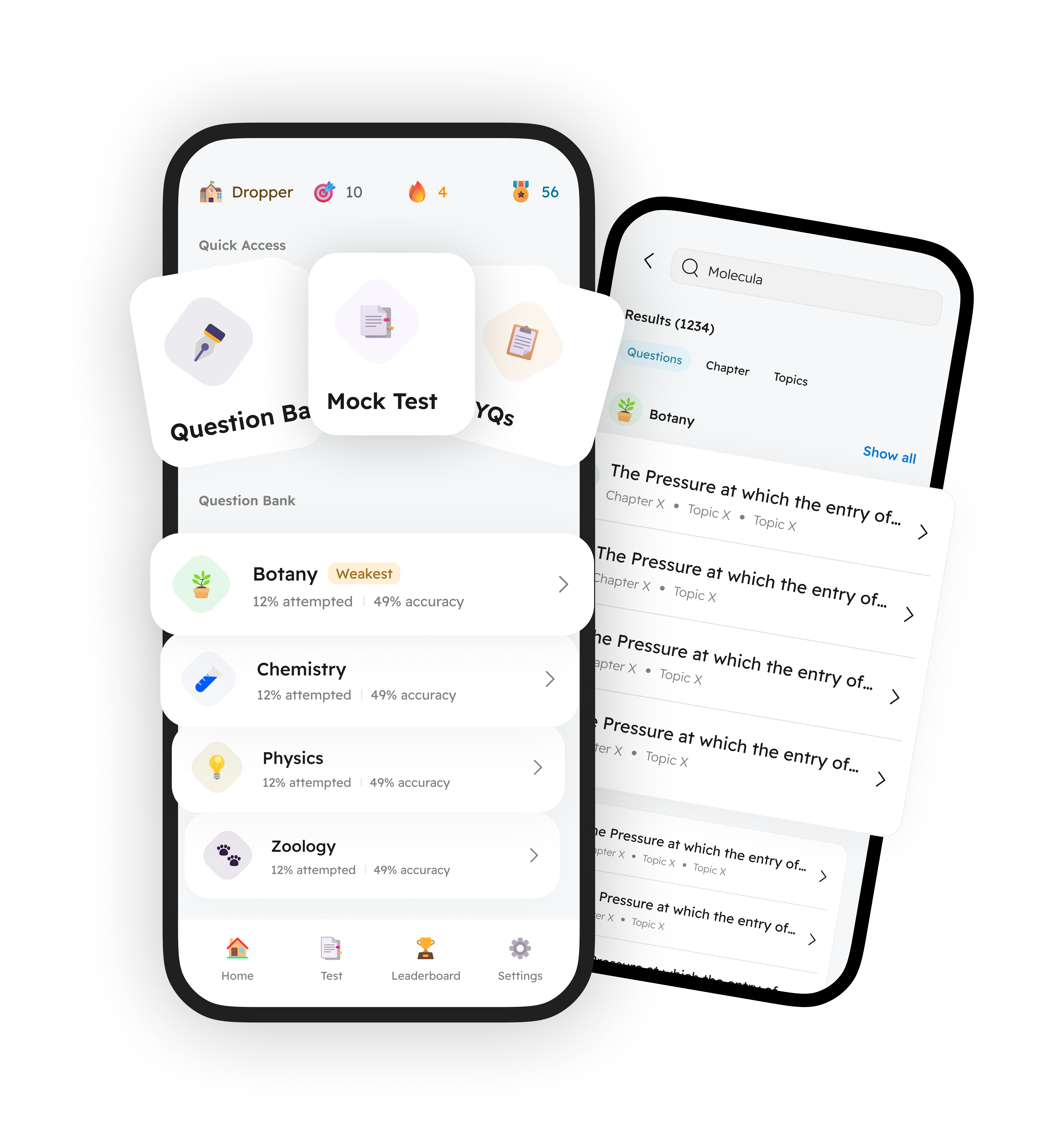 futureMBBS NEET preparation app on a smartphone