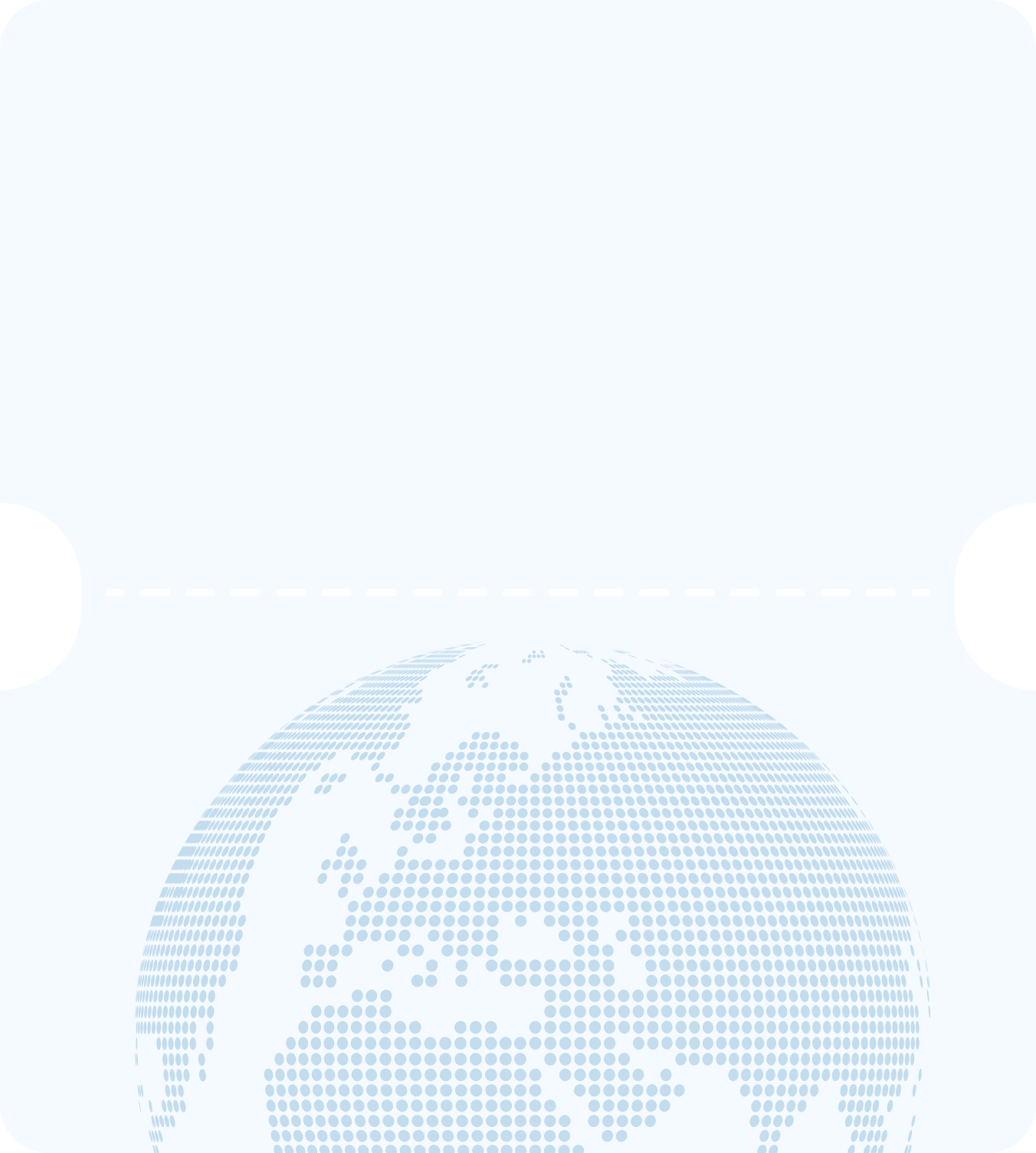 Dotted globe illustration for studying MBBS abroad