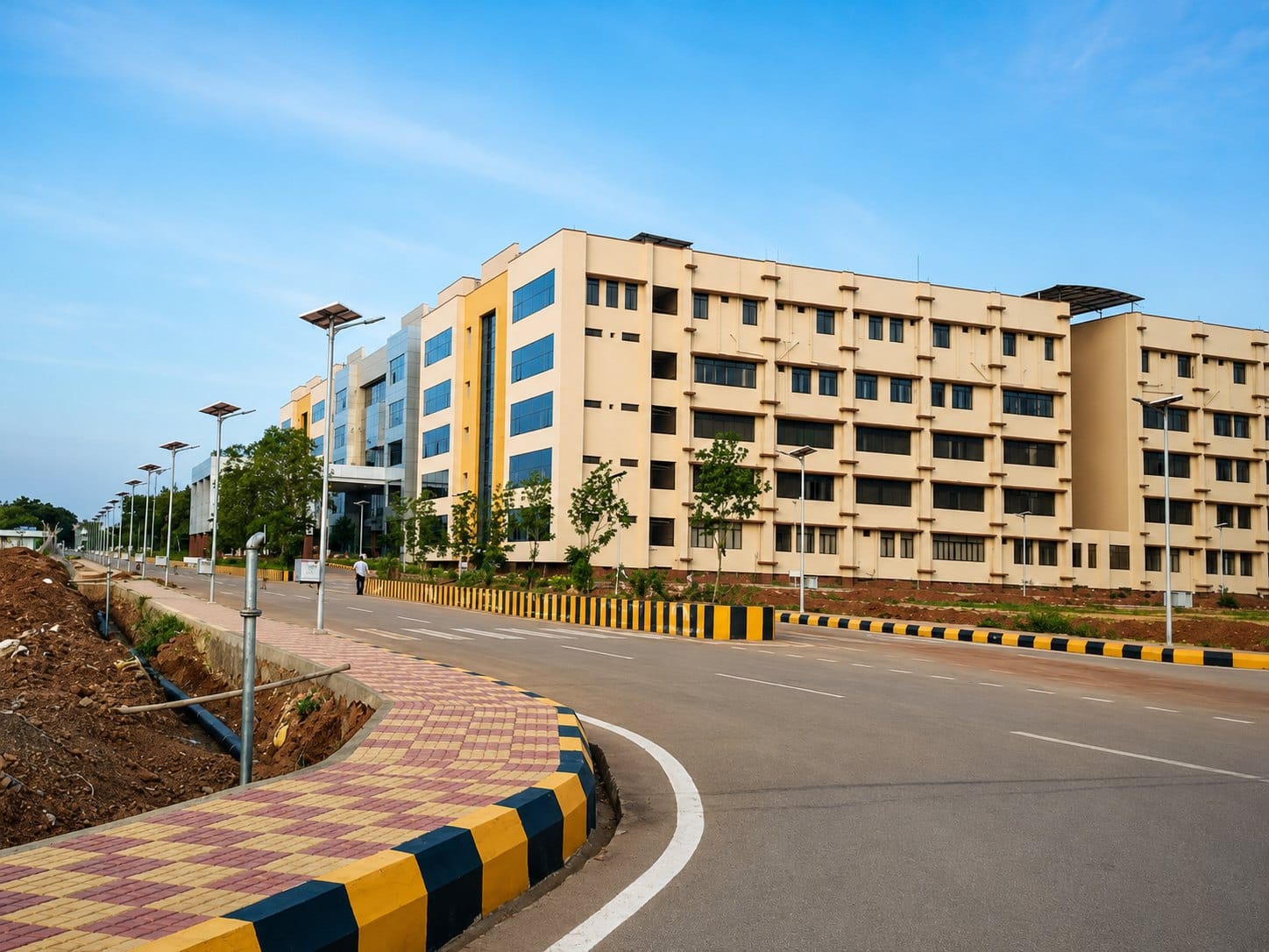 The academic block at ACSR Government Medical College, Nellore
