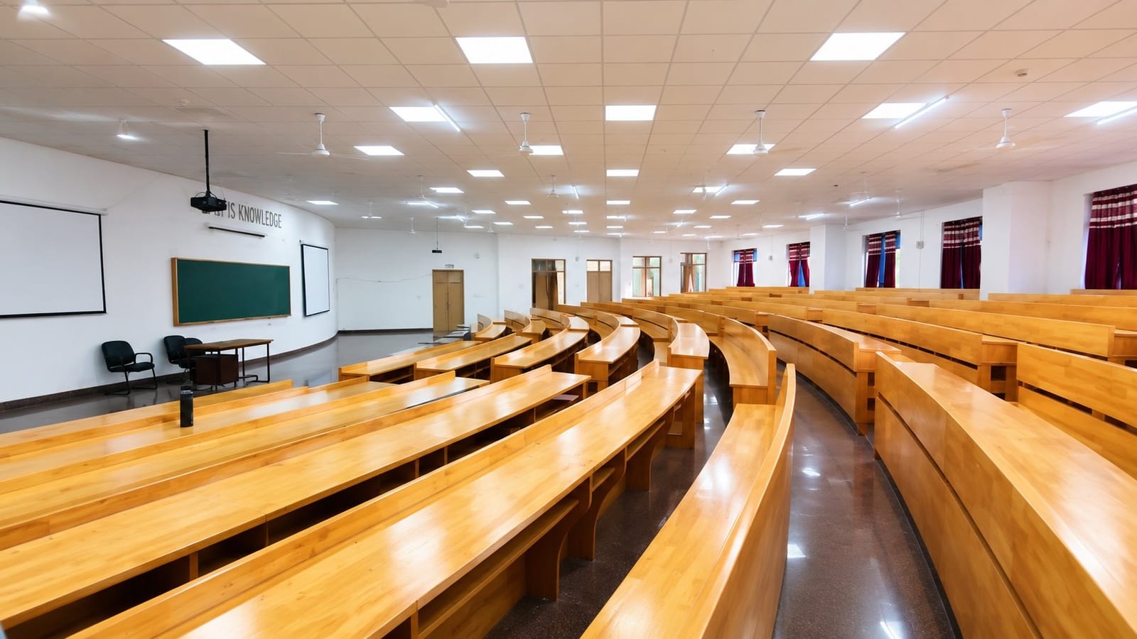A lecture theatre at ACSR Government Medical College, Nellore
