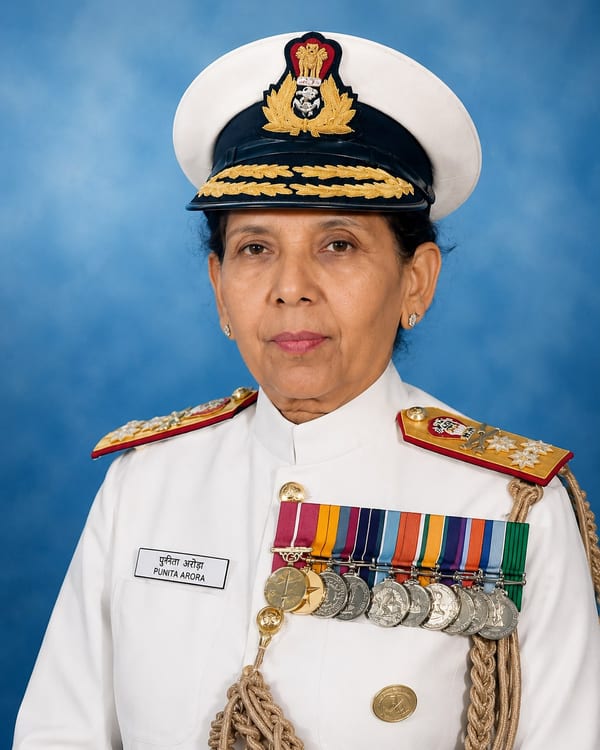 Portrait of Lt. Gen. (Vice Admiral) Punita Arora