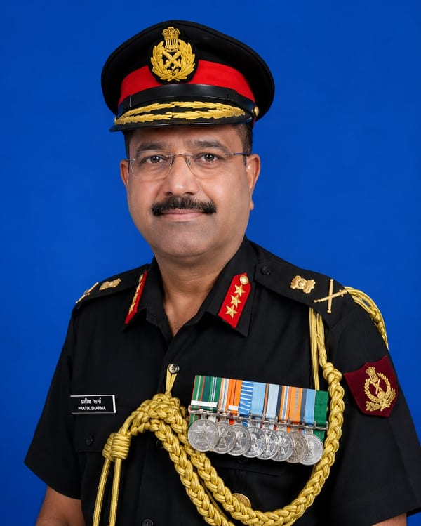 Portrait of Lt. Gen. Pankaj P. Rao, Director & Commandant