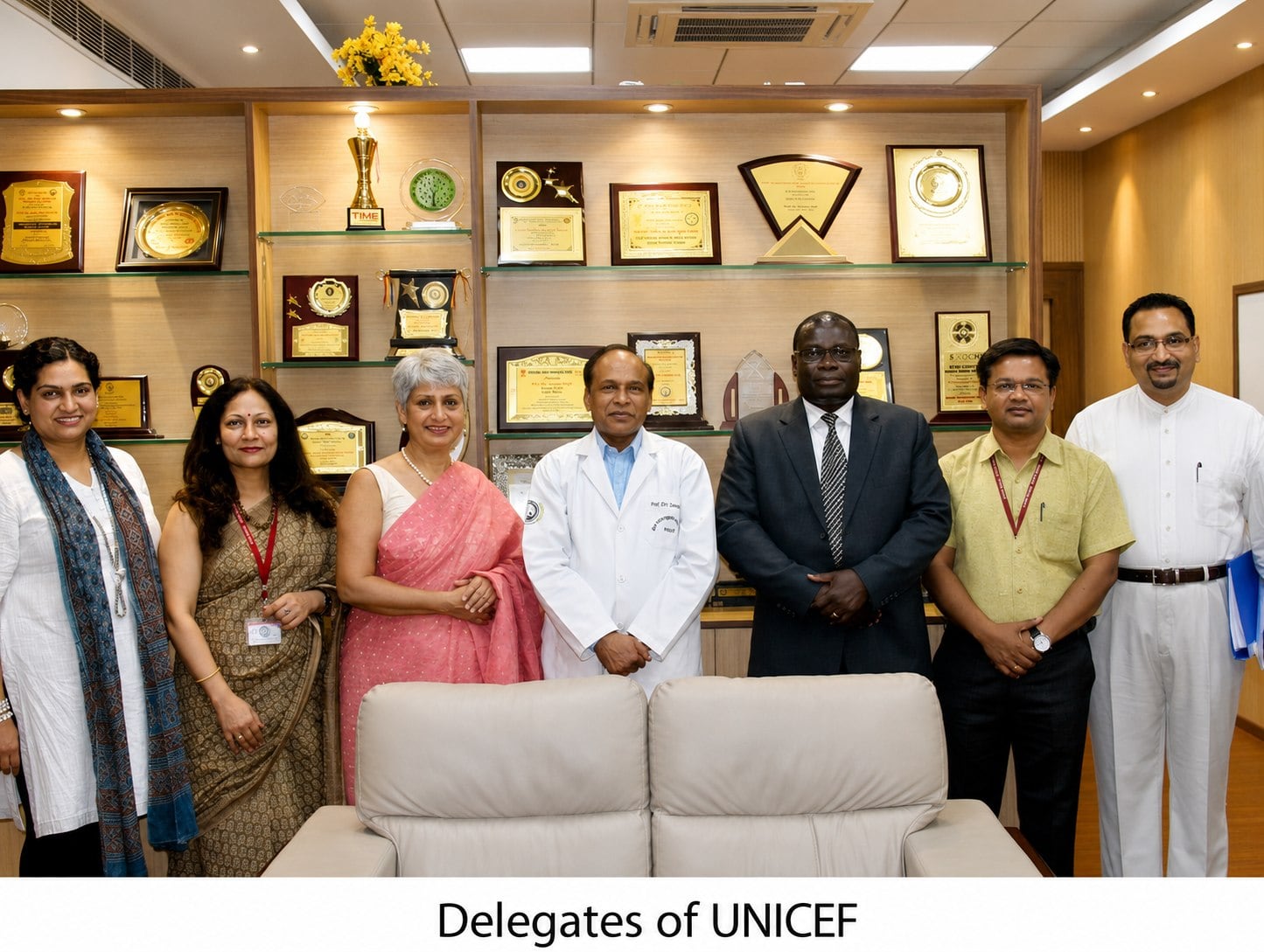 Delegates of UNICEF visiting AIIMS Bhopal