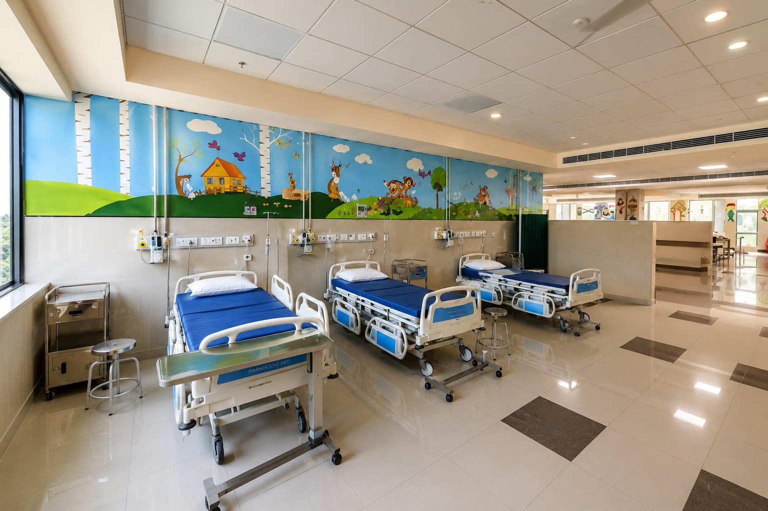 A hospital ward at AIIMS Kalyani
