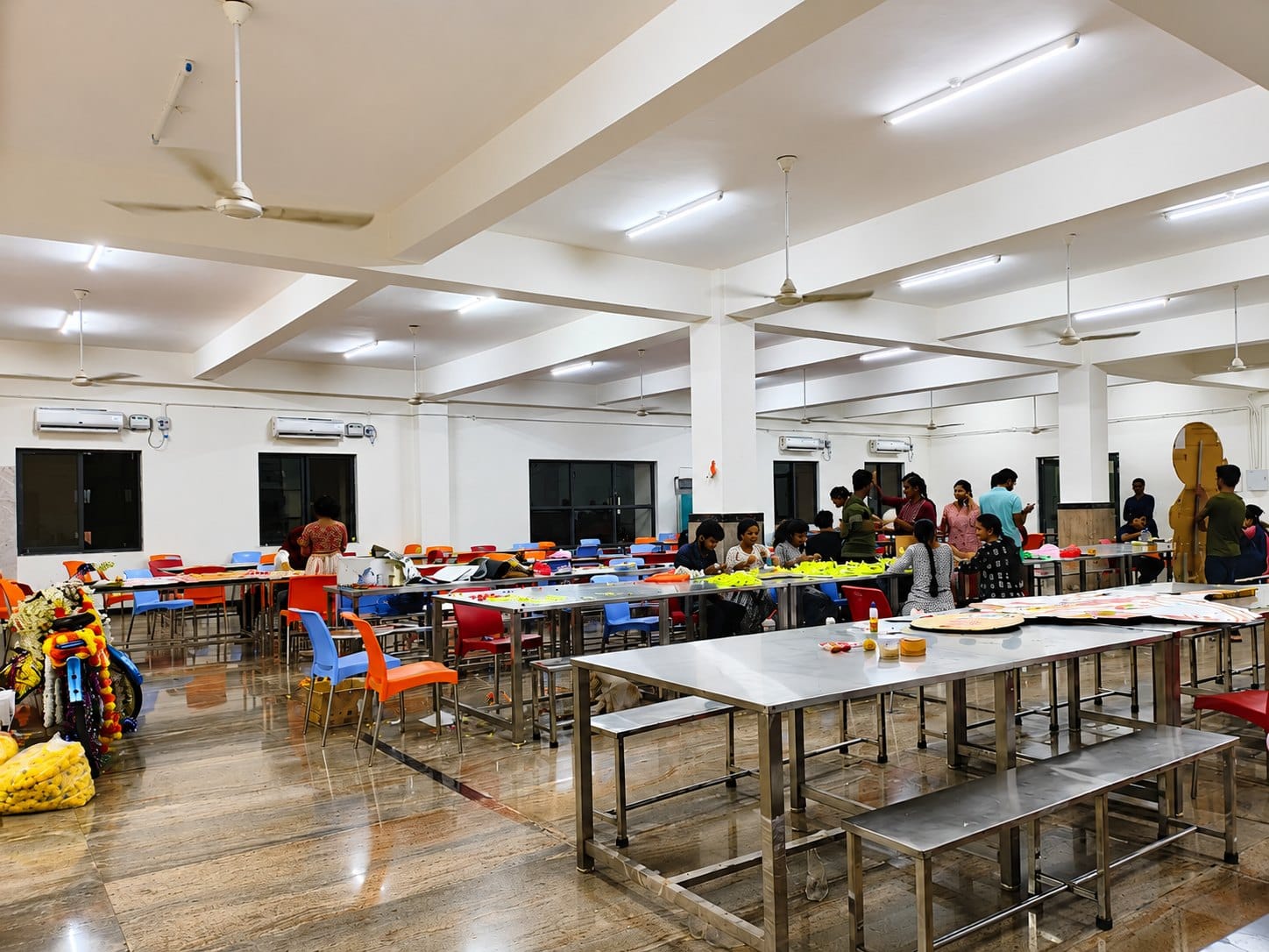 The student dining hall at AIIMS Mangalagiri