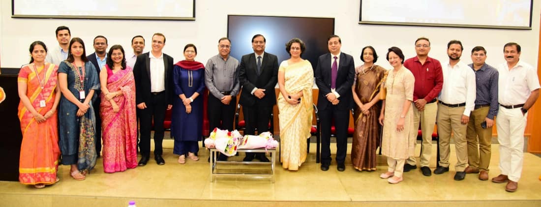 AIIMS Nagpur professors standing in a ceremony