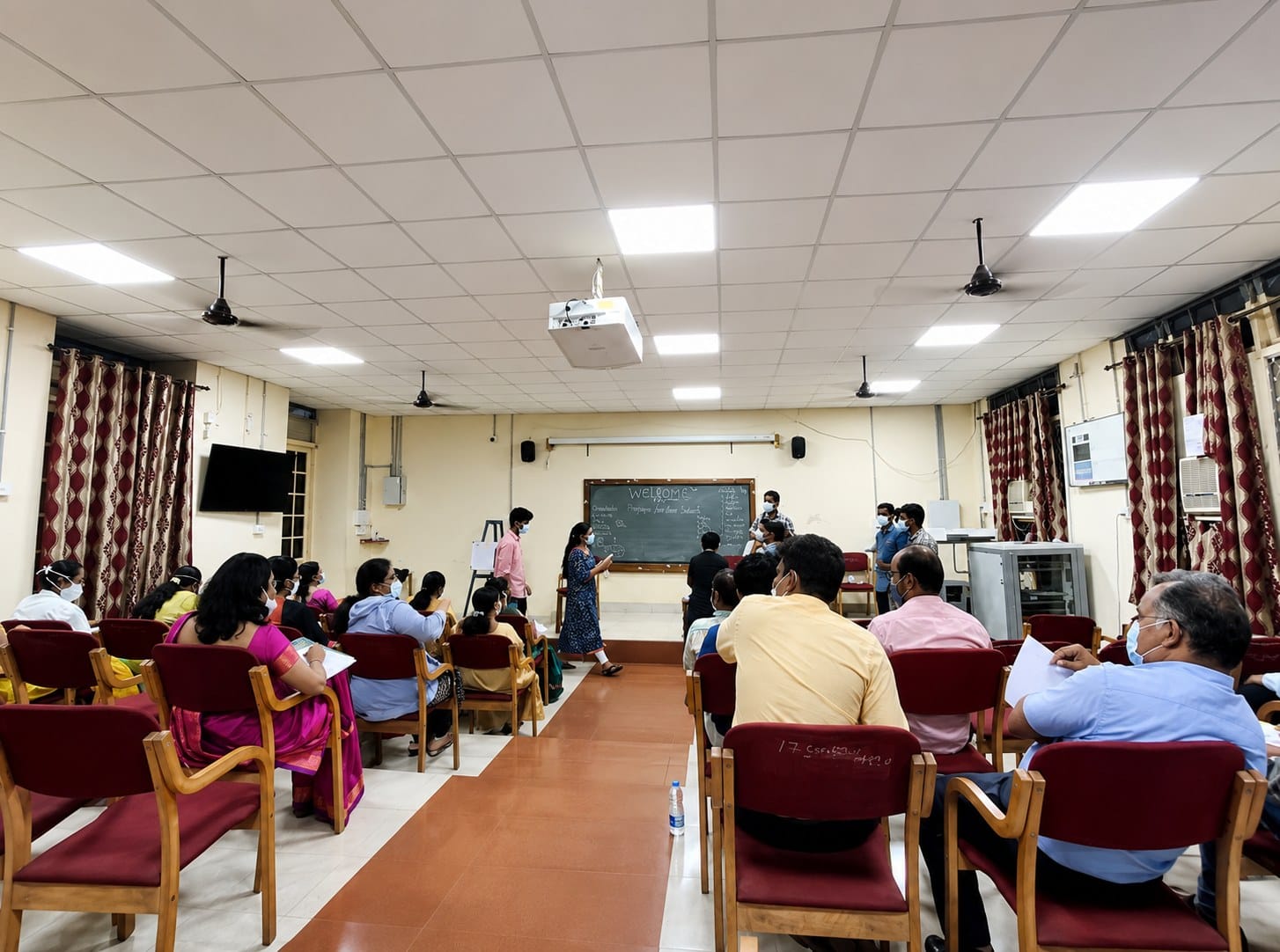 A seminar / tutorial room at Andhra Medical College, Visakhapatnam