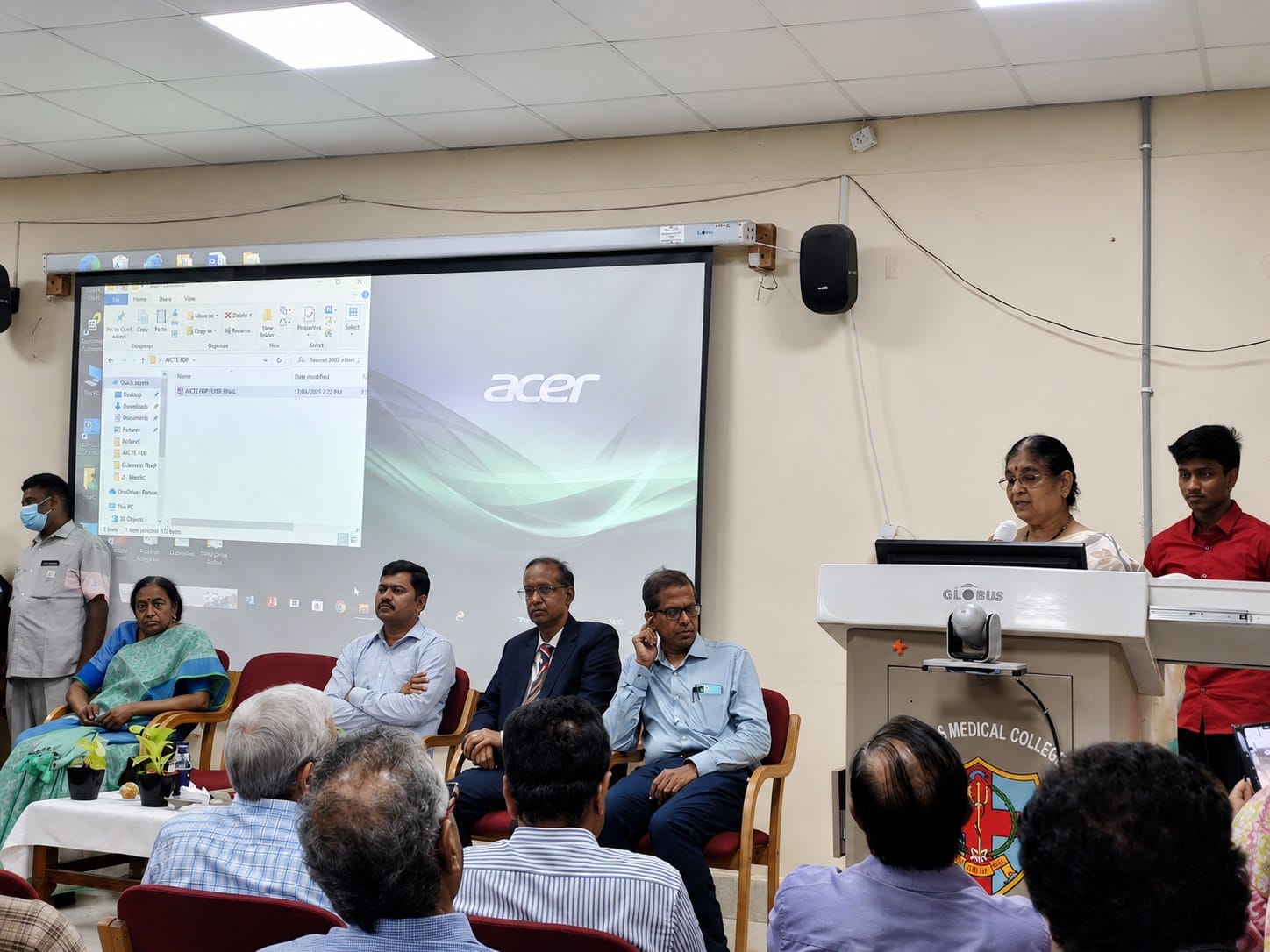 An academic conference / seminar at Andhra Medical College, Visakhapatnam