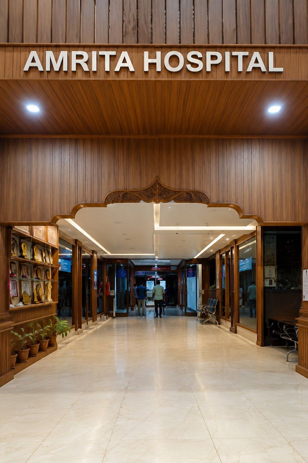 The Amrita Hospital entrance lobby, Kochi