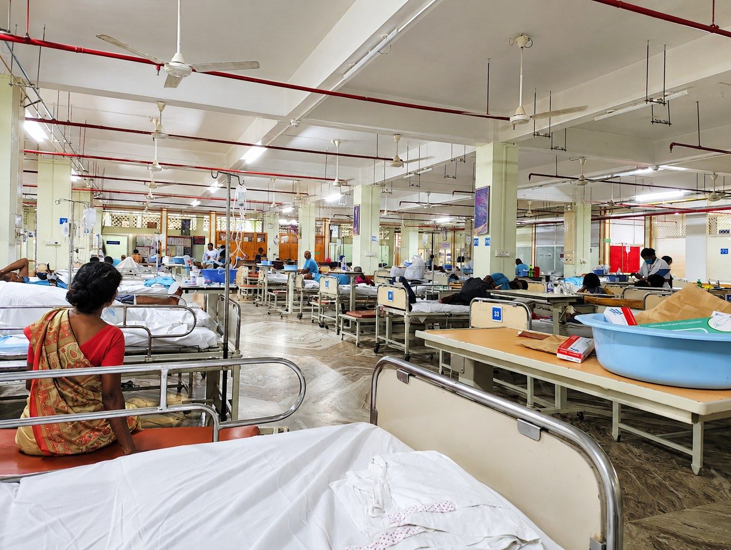 A patient ward at Amrita Hospital, Kochi