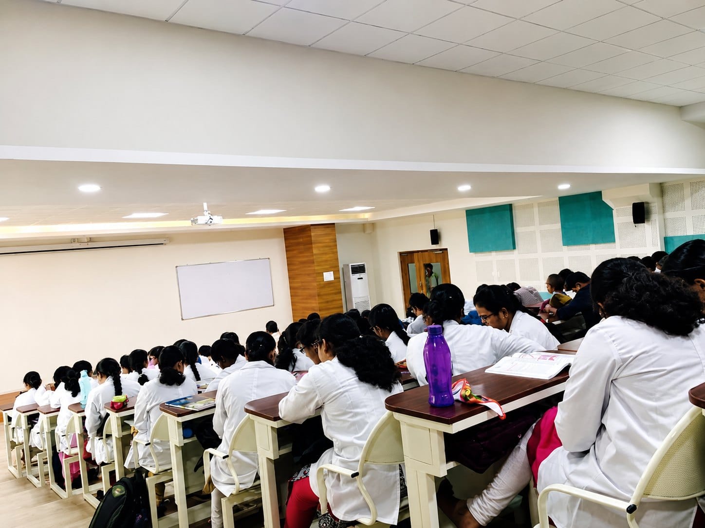 Students in class at Apollo Institute of Medical Sciences and Research, Chittoor