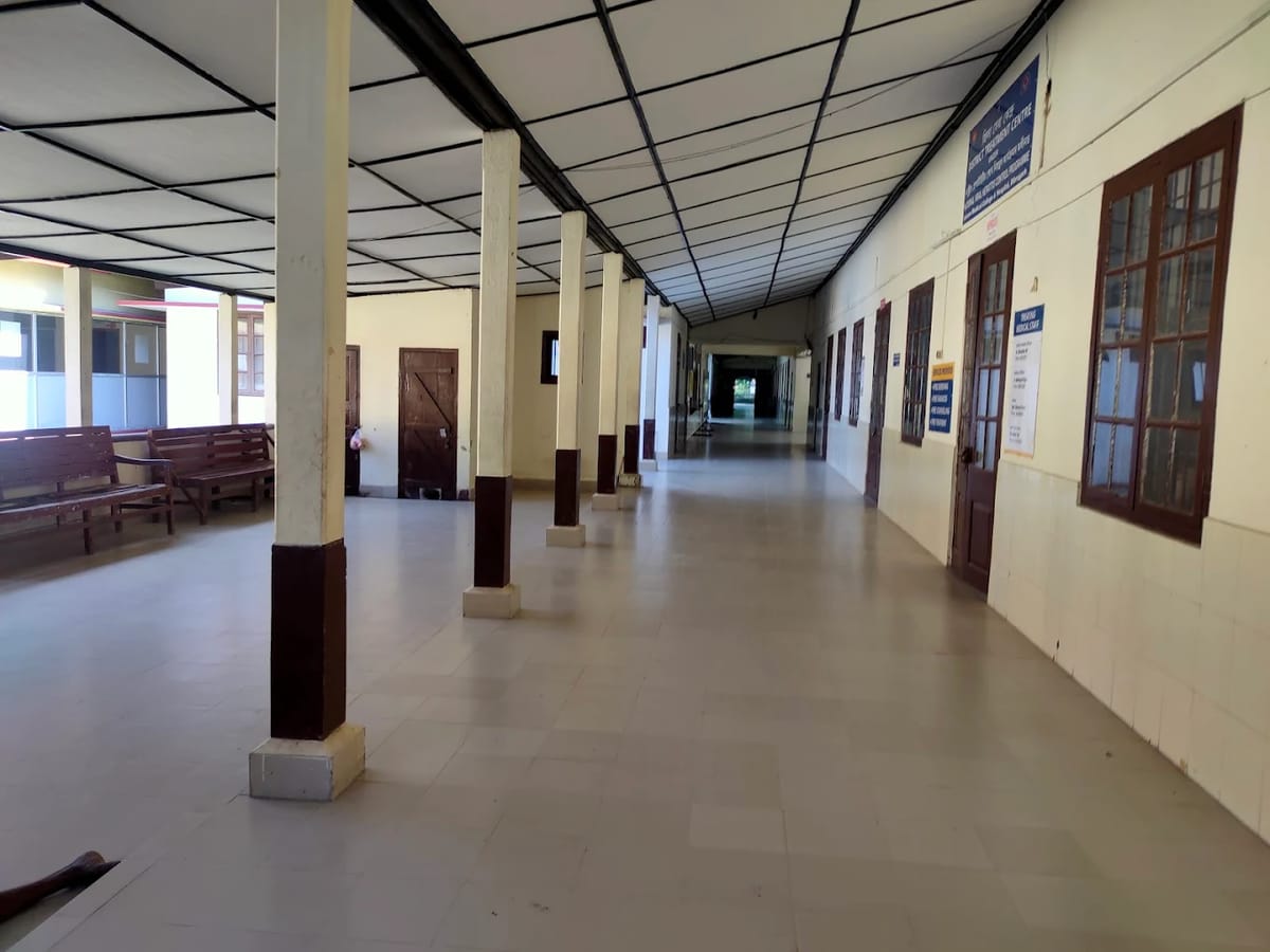 The Assam Medical College inside the campus frontage, Dibrugarh