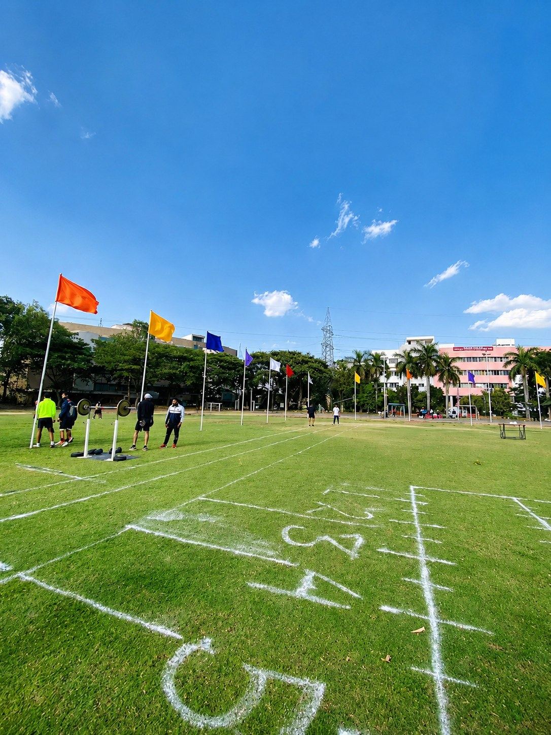 The sports ground at Bharati Vidyapeeth Medical College, Pune