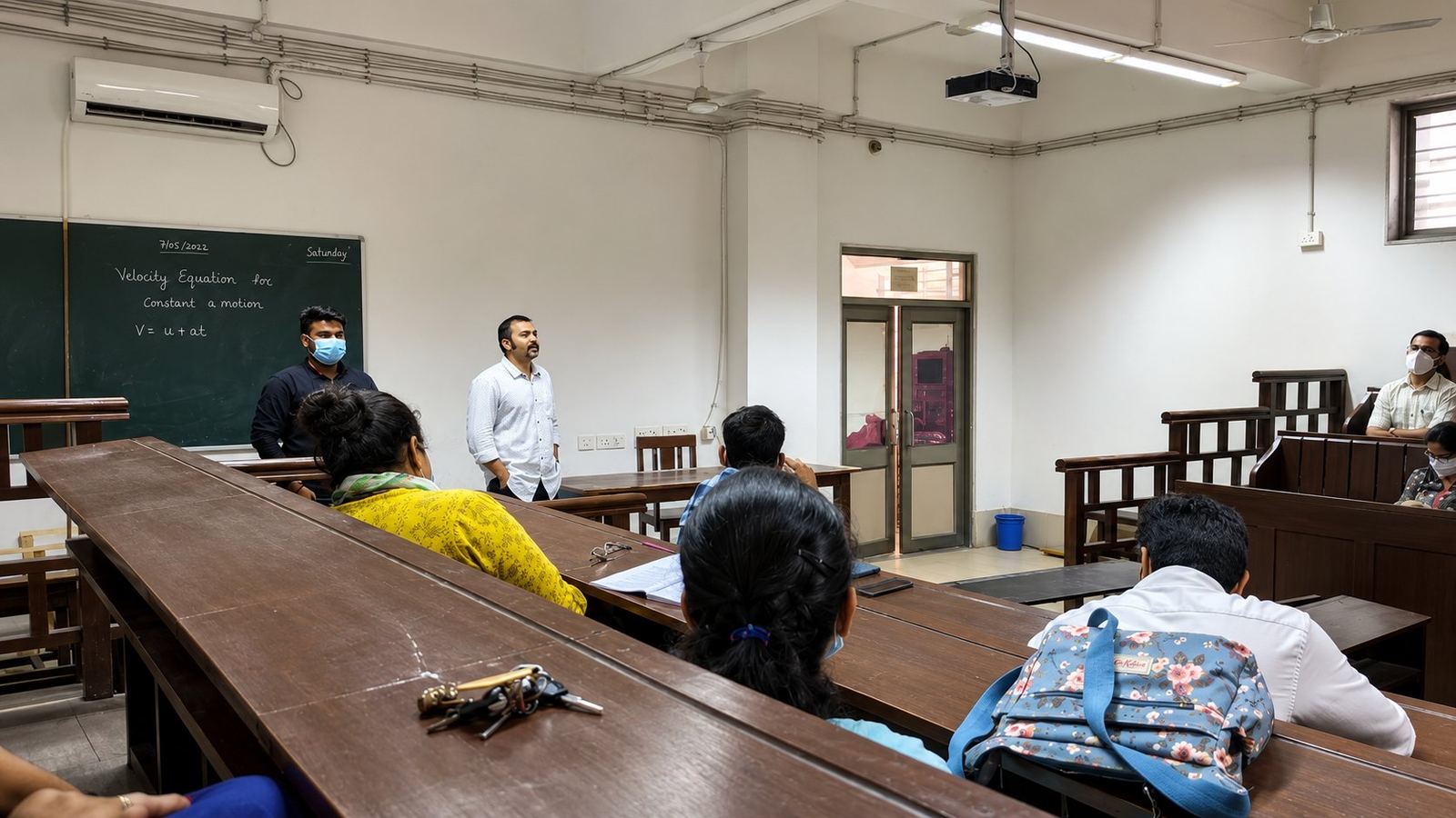 A lecture room at BJMC Ahmedabad