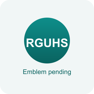 Rajiv Gandhi University of Health Sciences emblem
