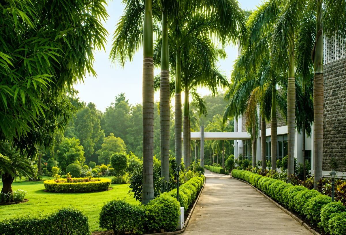 Main academic block with arched verandahs at CMC Vellore