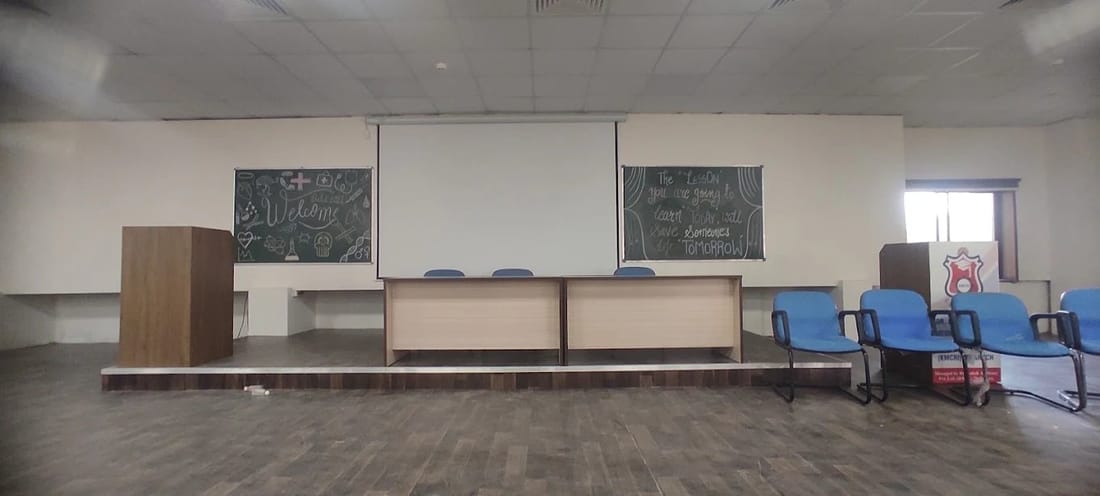 Dr. Kiran C. Patel Medical College and Research Institute academic block, Bharuch