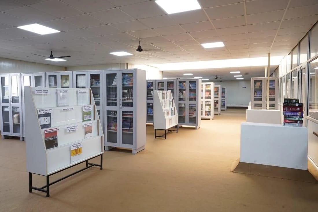 Dr. Kiran C. Patel Medical College and Research Institute library and study areas, Bharuch