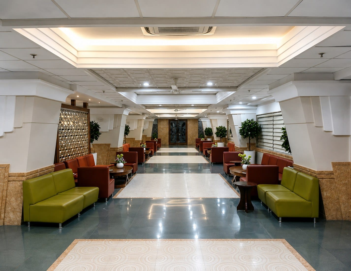 A lounge / lobby at Dr. D. Y. Patil Medical College, Pune