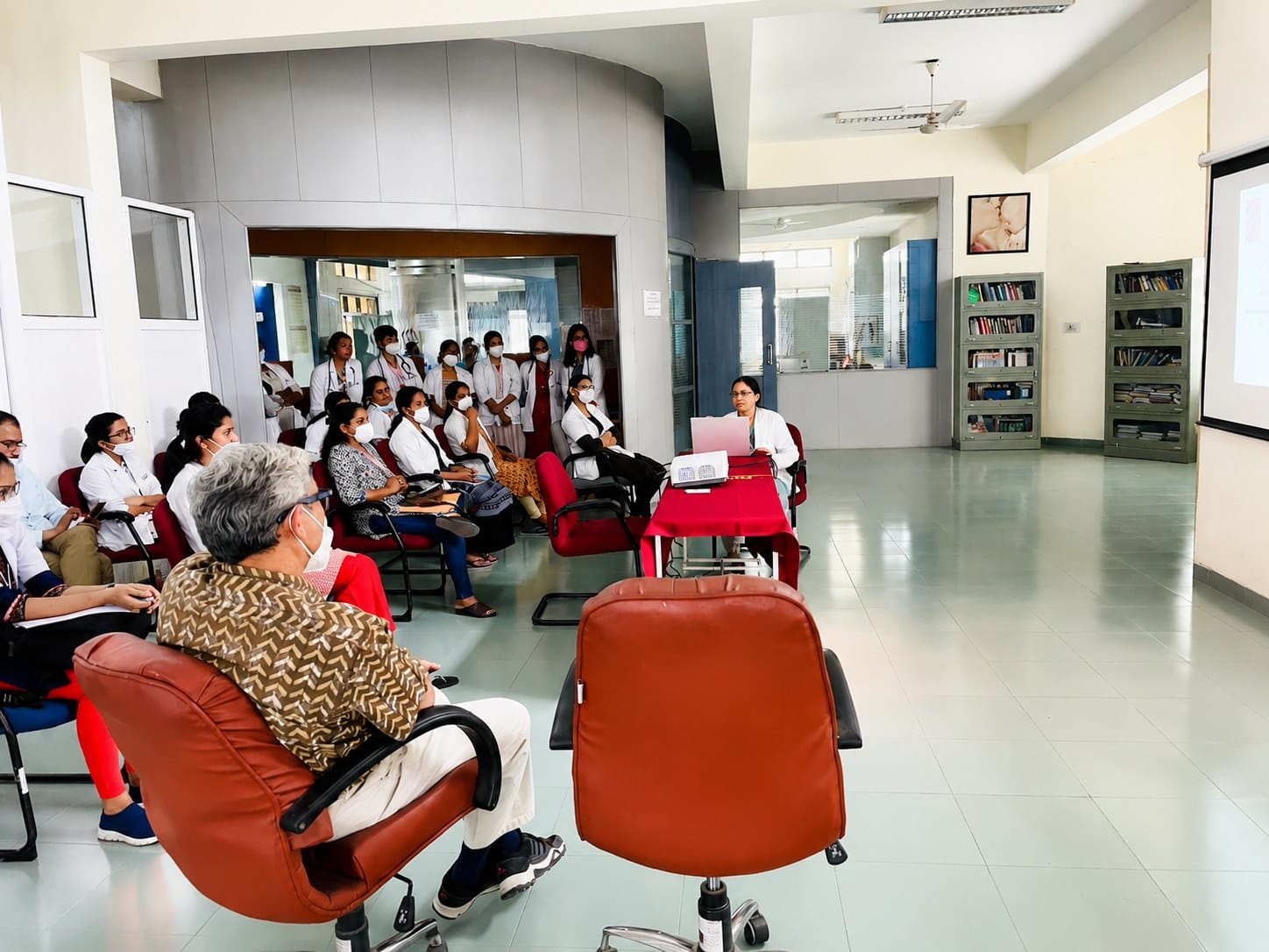 The library / student reading area at Dr. D. Y. Patil Medical College, Pune