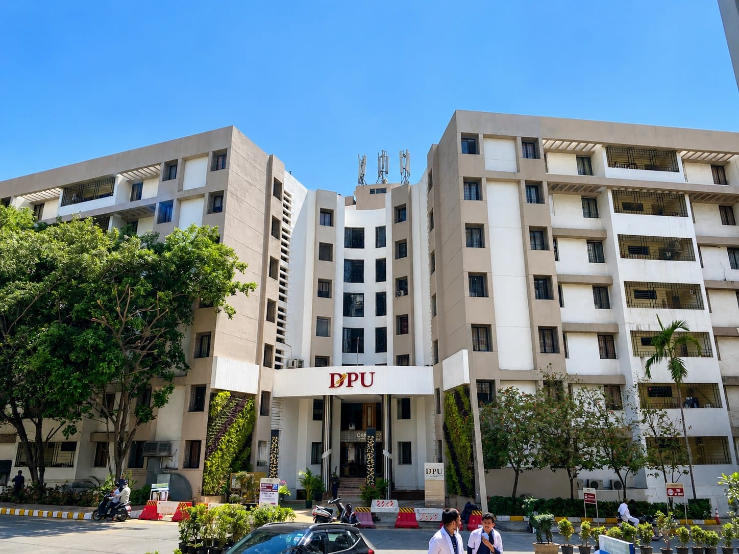A DPU residential building at Dr. D. Y. Patil Vidyapeeth, Pune