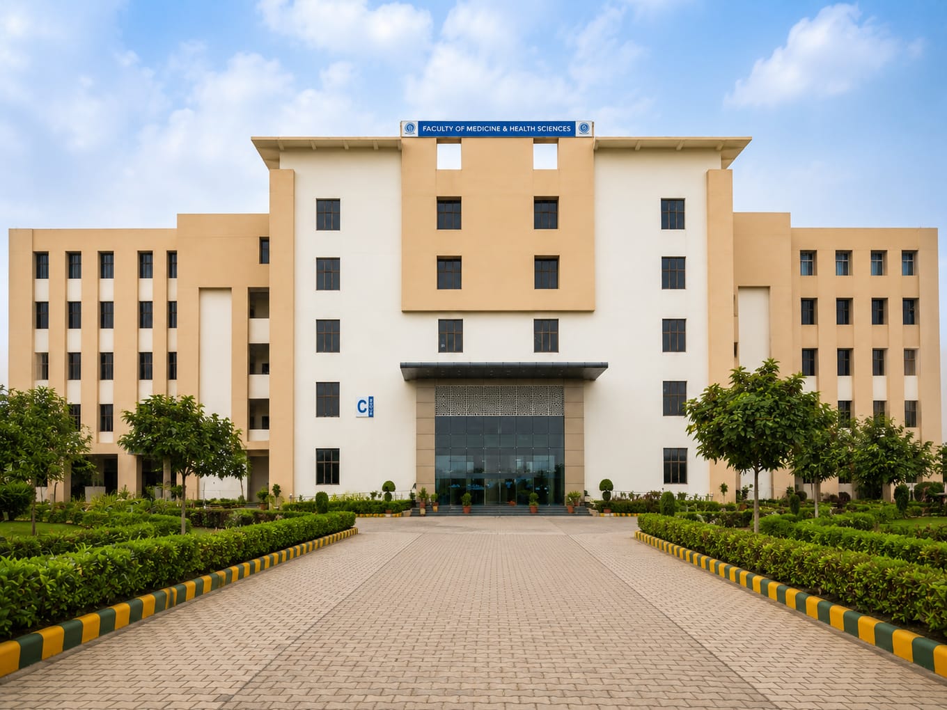 Faculty of Medicine and Health Sciences, SGT University, Gurugram main campus and entrance, Gurugram