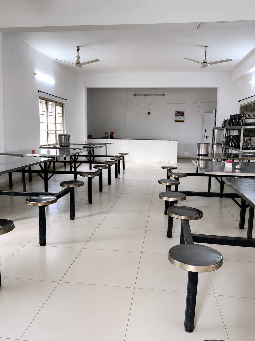 The student dining hall at Fathima Institute of Medical Sciences, Kadapa