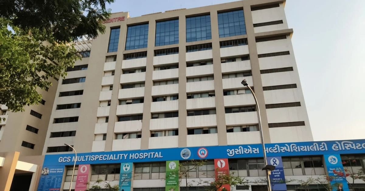 GCS Medical College, Hospital and Research Centre main campus and entrance, Ahmedabad