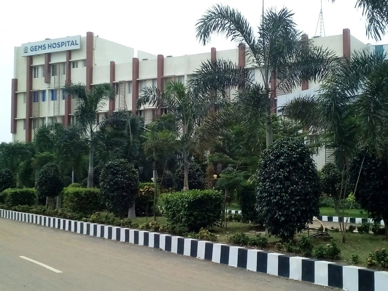 The GEMS Hospital building, Srikakulam