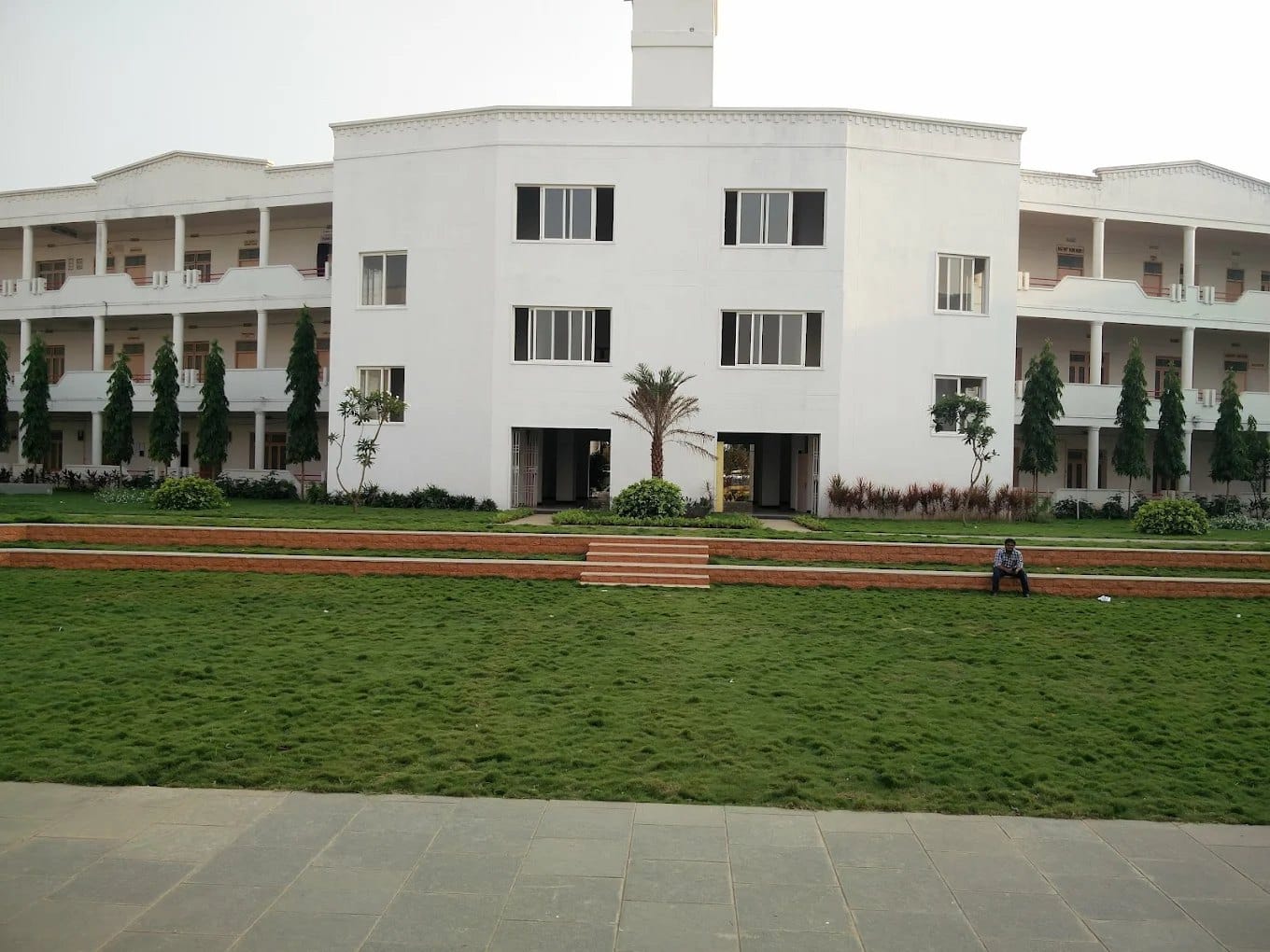 A GEMS college building and lawn, Srikakulam