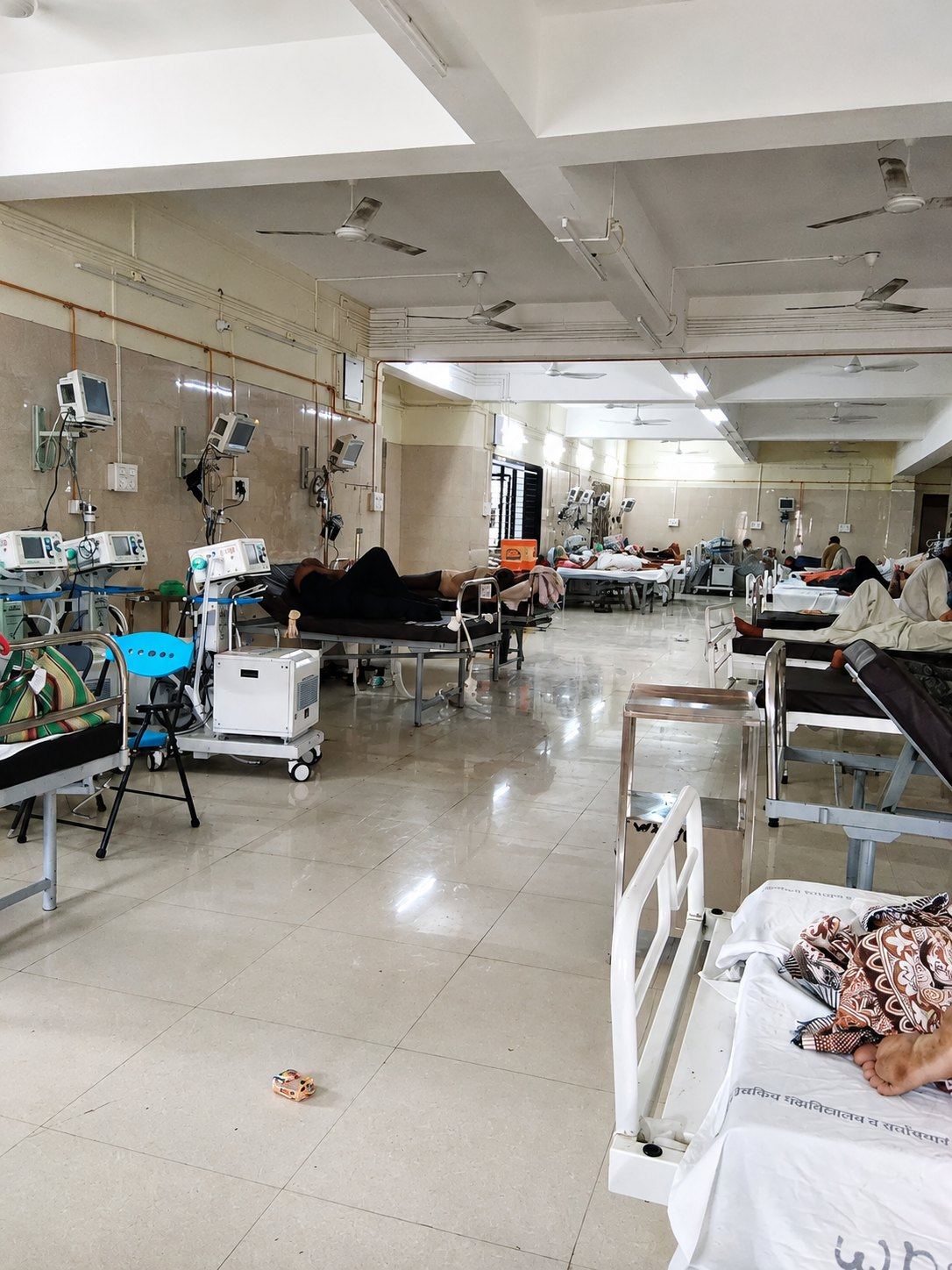 A patient ward at Government Medical Hospital, Akola