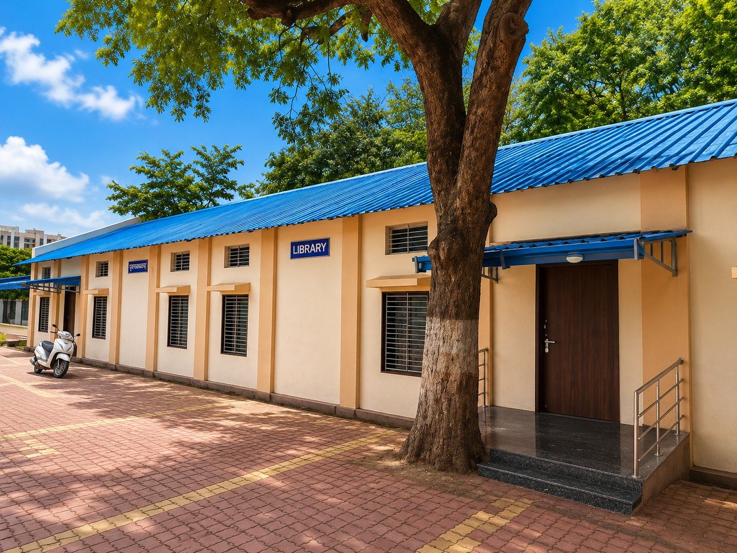 A single-storey block at GMC Amravati