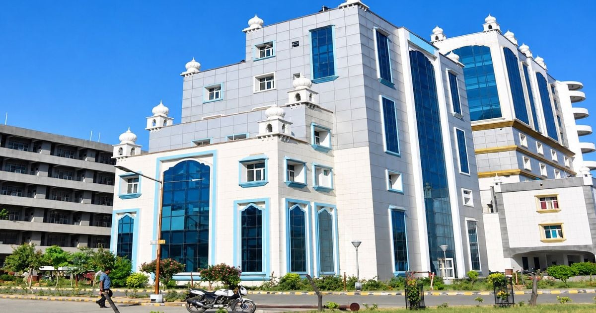 The modern academic block on the Government Medical College, Amritsar campus