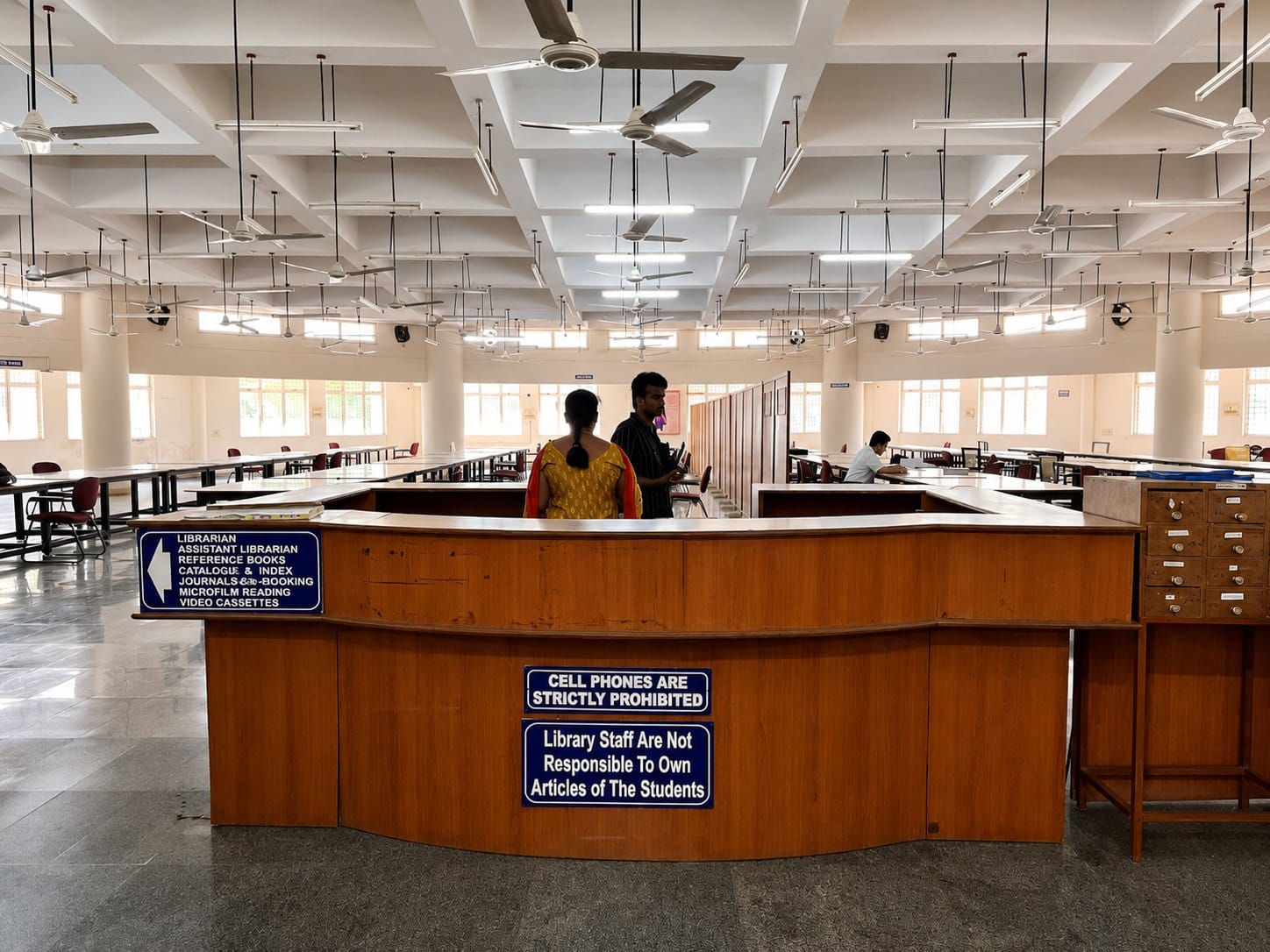 The central library at Government Medical College, Ananthapuram