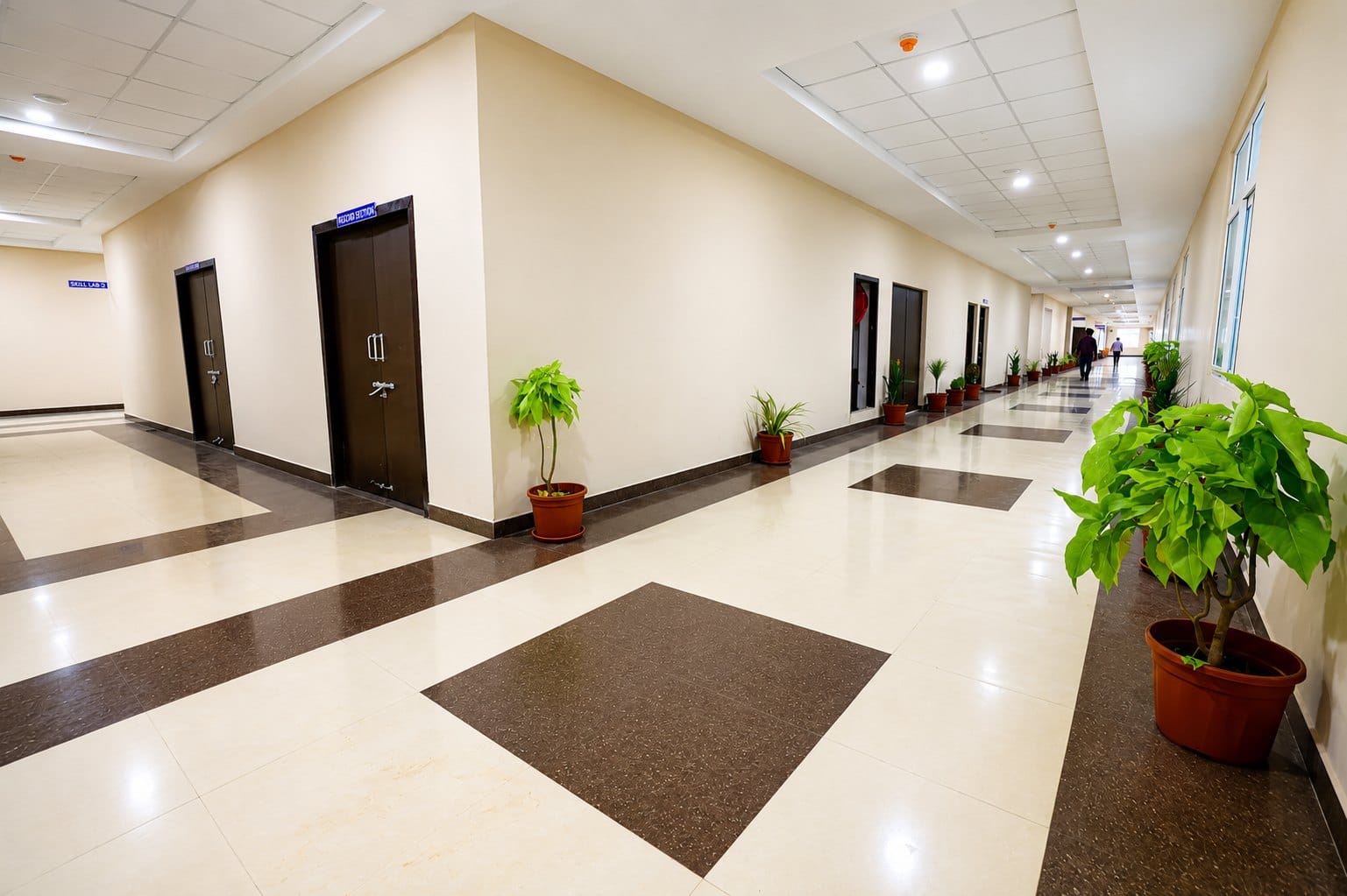 A corridor inside Government Medical College, Machilipatnam
