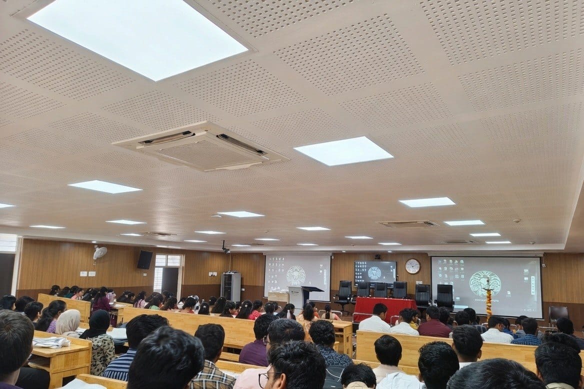 An orientation session in the auditorium at Government Medical College, Nandyal