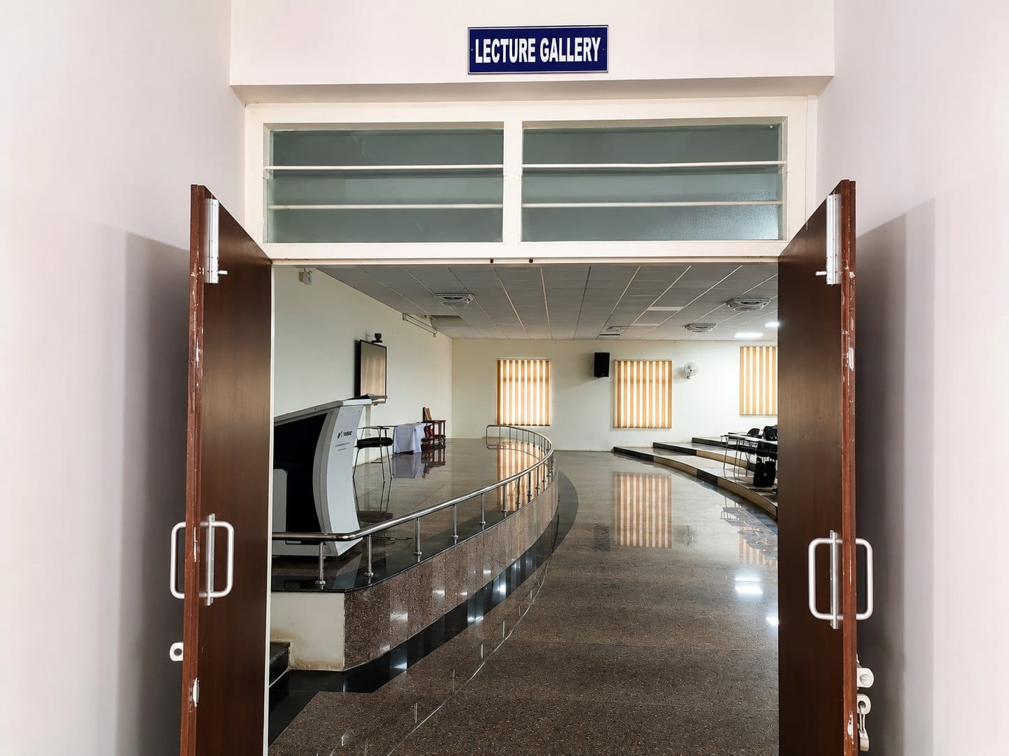 A lecture gallery at Government Medical College, Paderu
