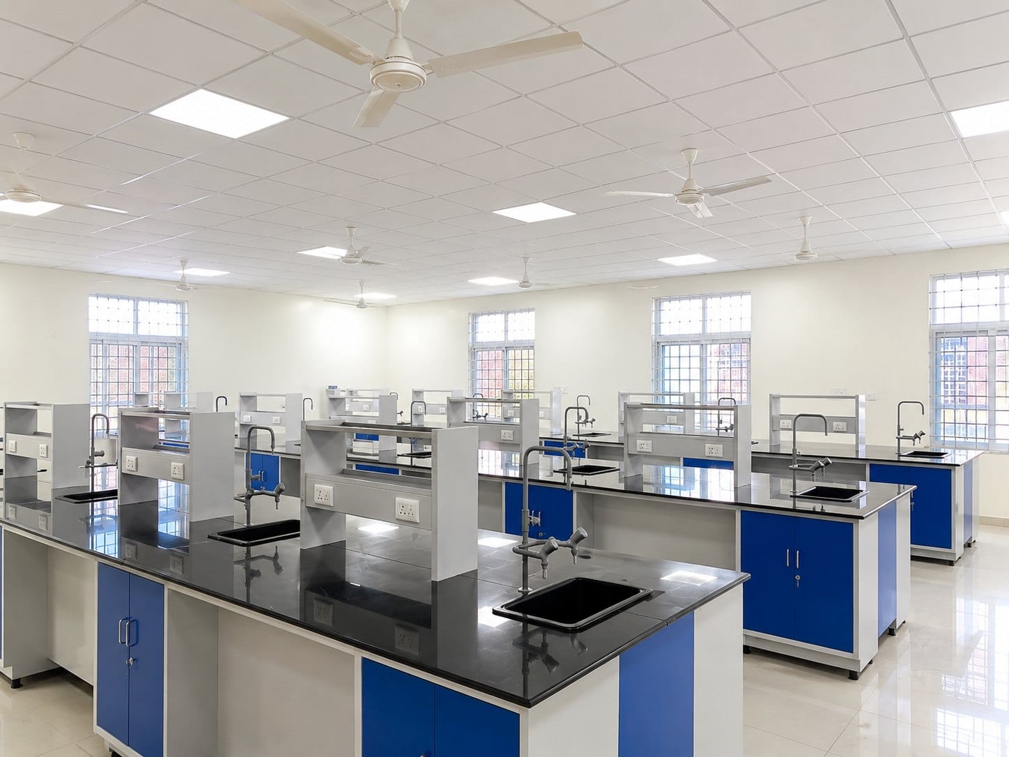 A teaching laboratory at Government Medical College, Paderu