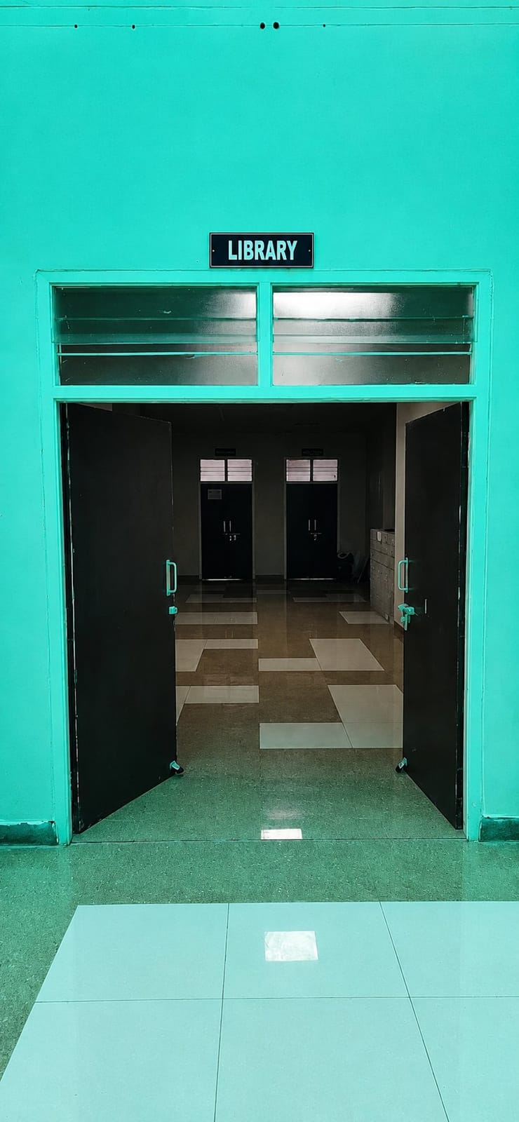 The central library entrance at Government Medical College, Paderu