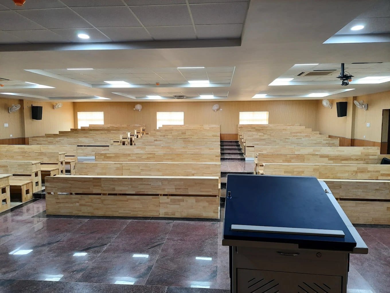 A tiered lecture hall at Government Medical College, Rajamahendravaram