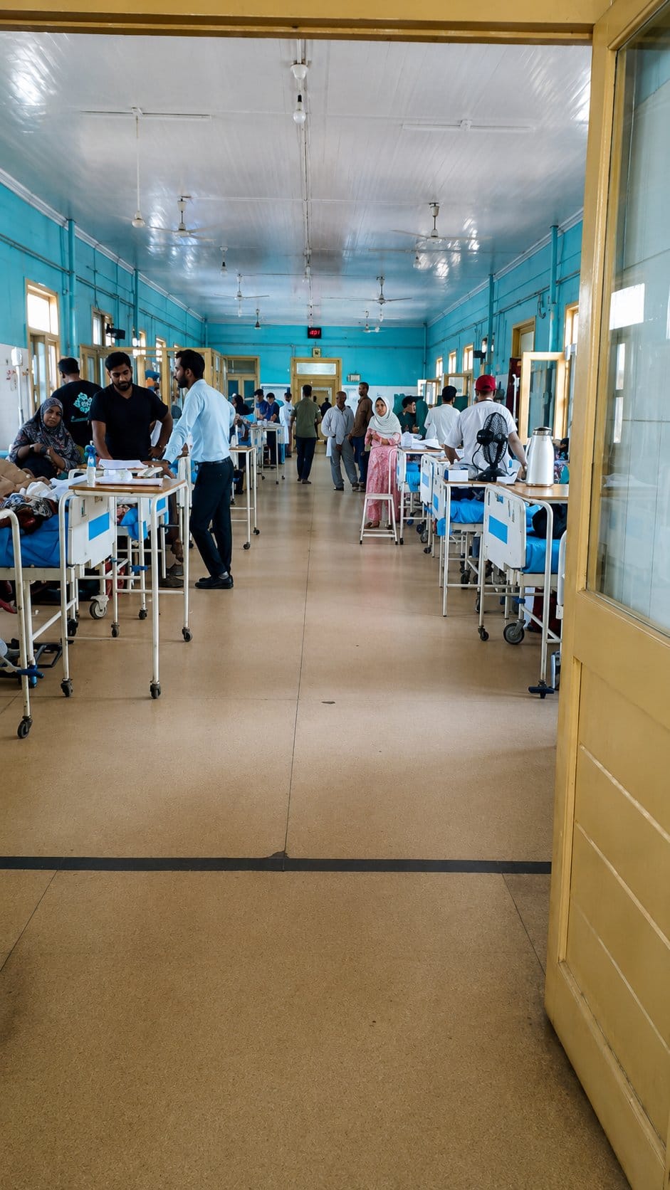 A hospital corridor at GMC Srinagar