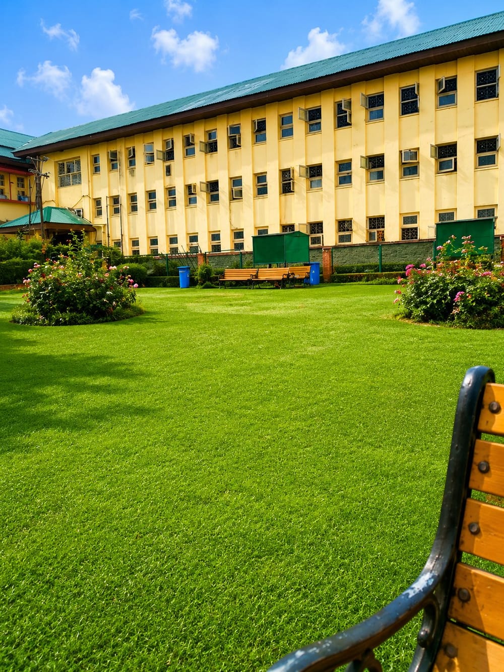 A GMC Srinagar building and lawn