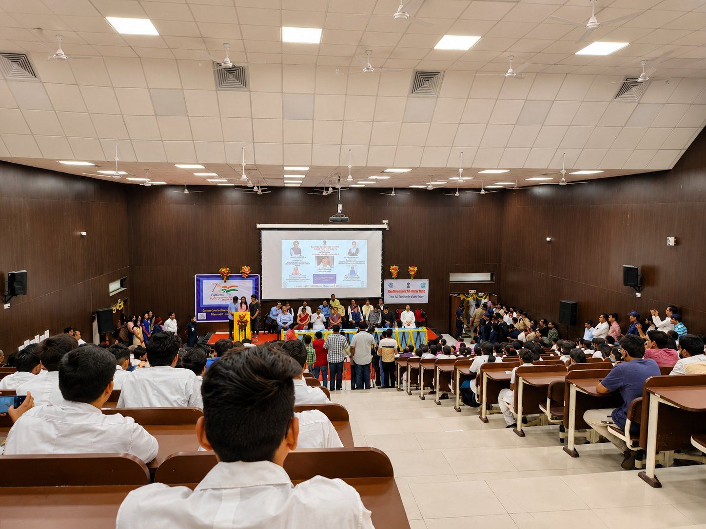 An auditorium event at GMC Surat