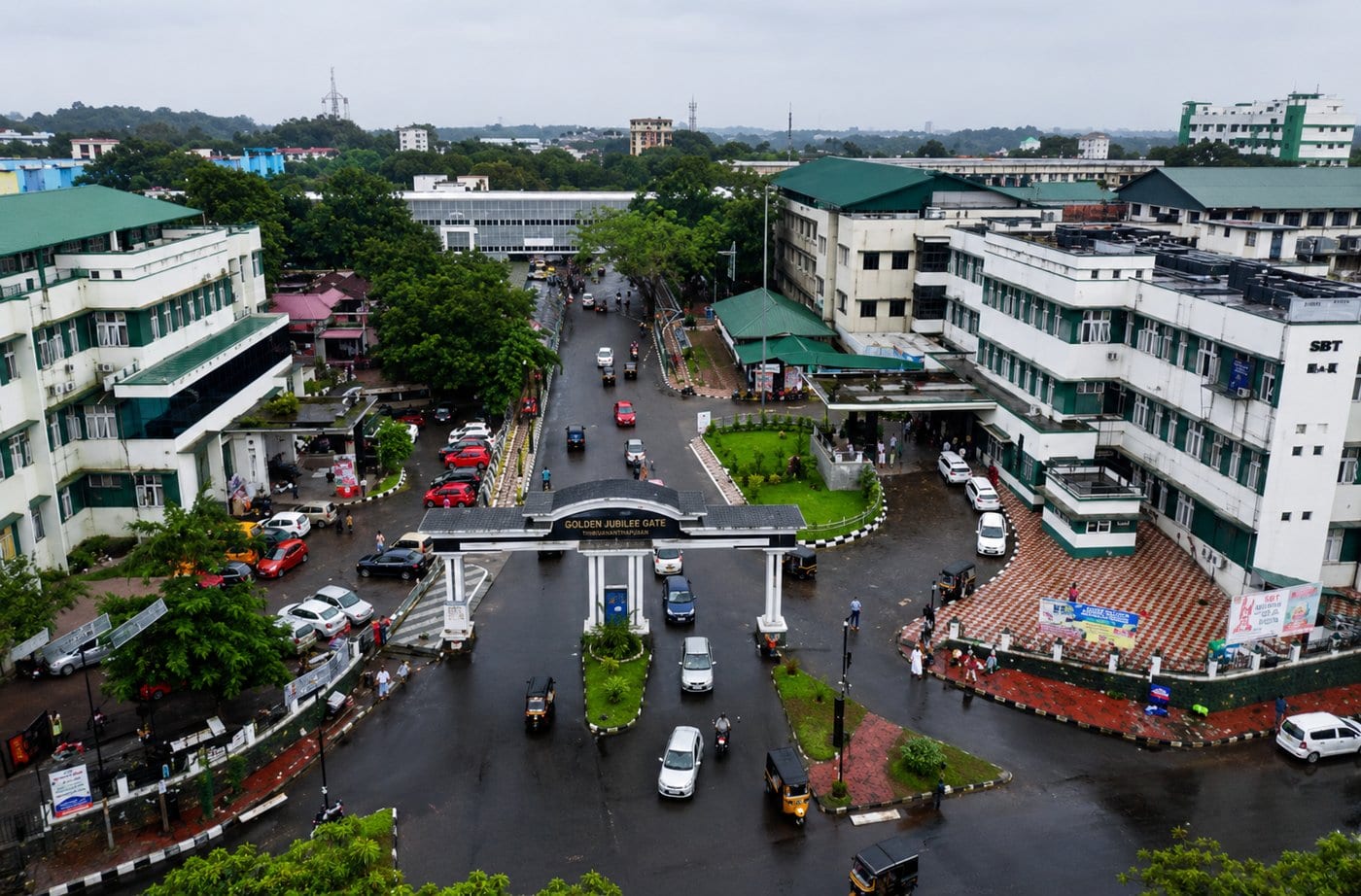 Aerial view of the GMC Thiruvananthapuram campus