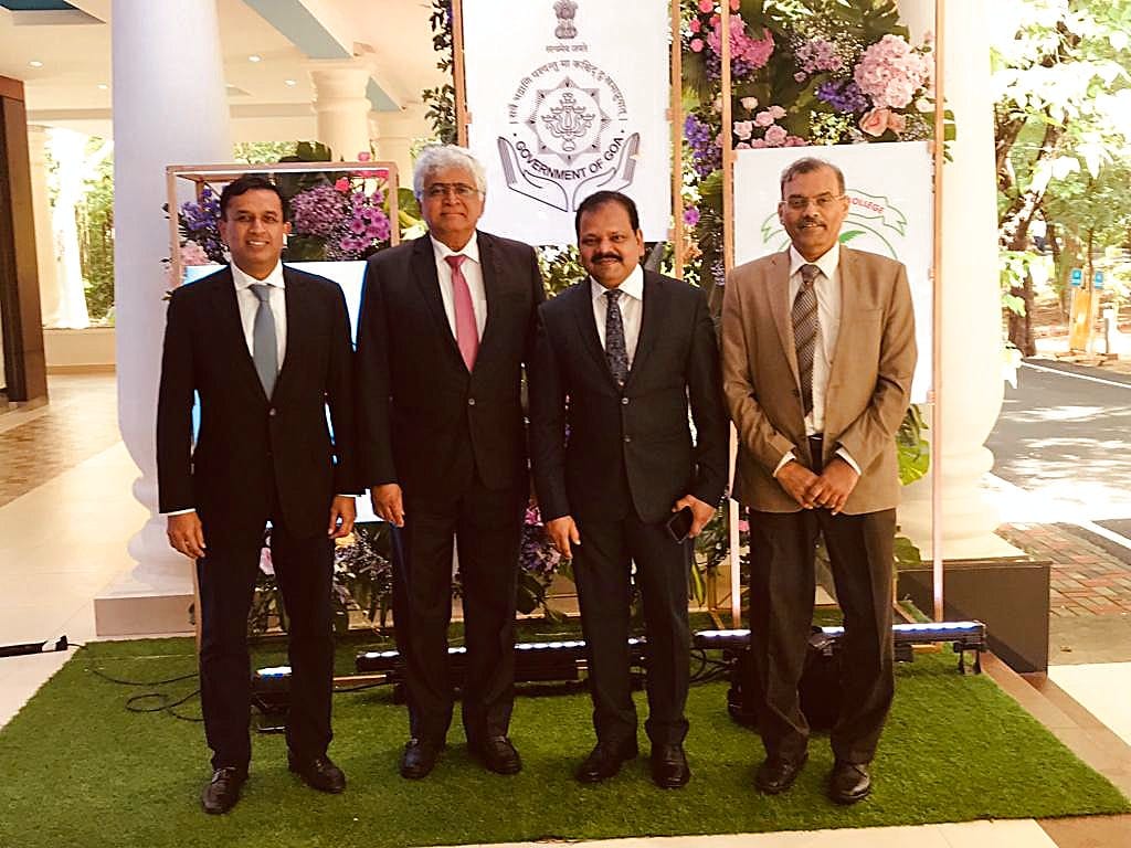 A dignitaries' event at Goa Medical College, Bambolim