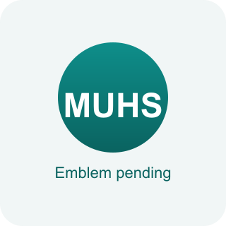 Maharashtra University of Health Sciences emblem