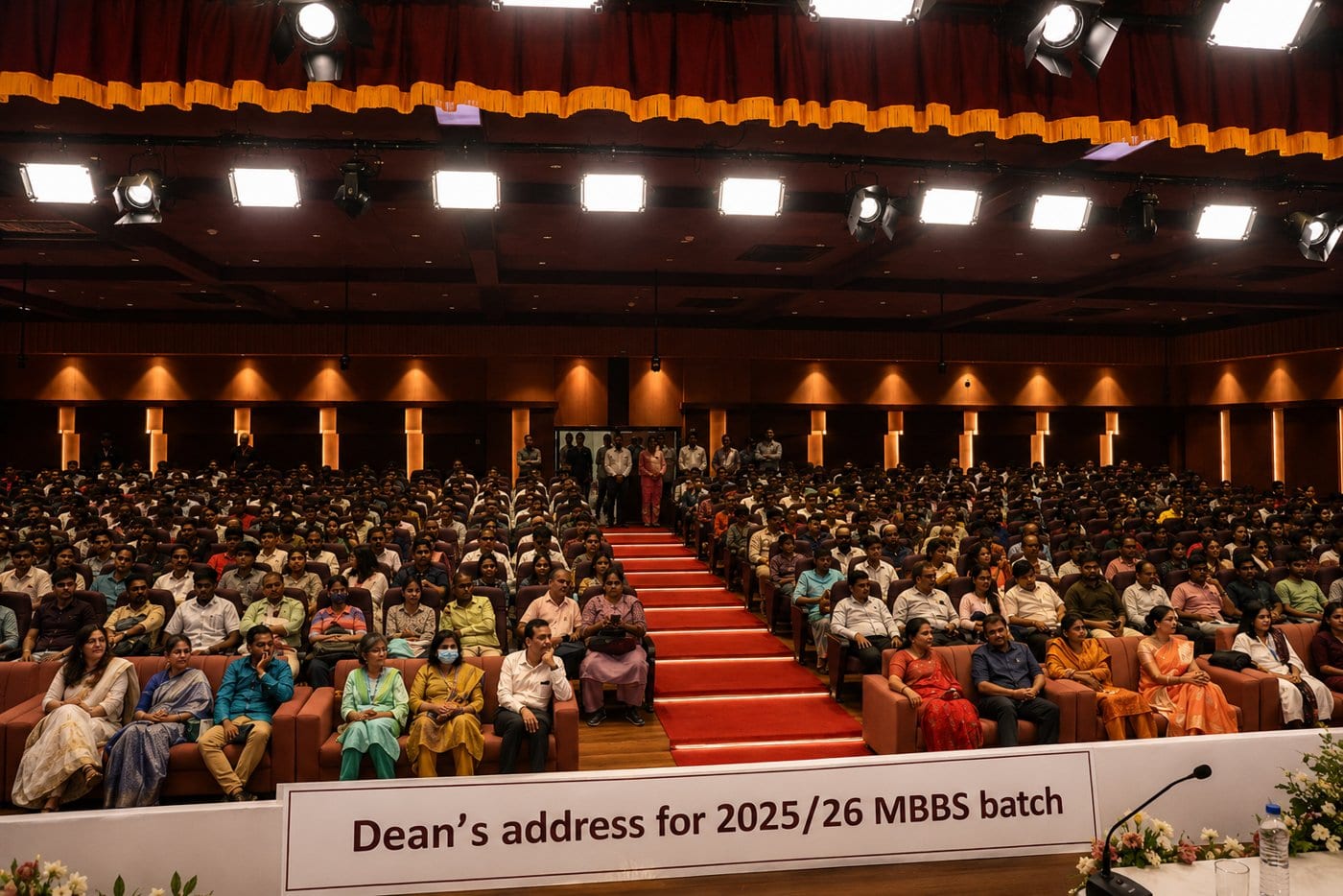 The Dean's address for the 2025–26 MBBS batch